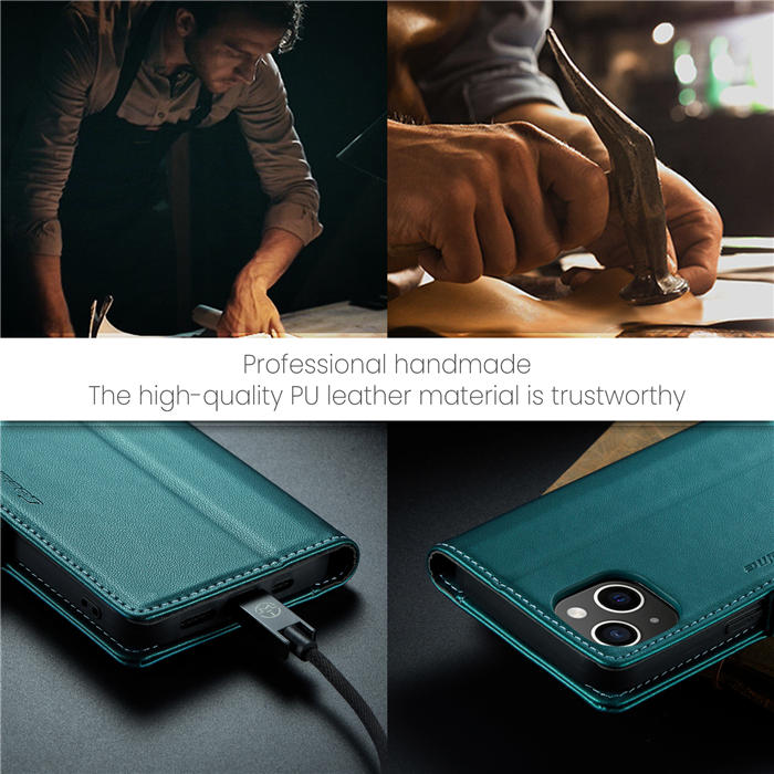 CaseMe iPhone 13 Mini Wallet RFID Blocking Magnetic Buckle Case