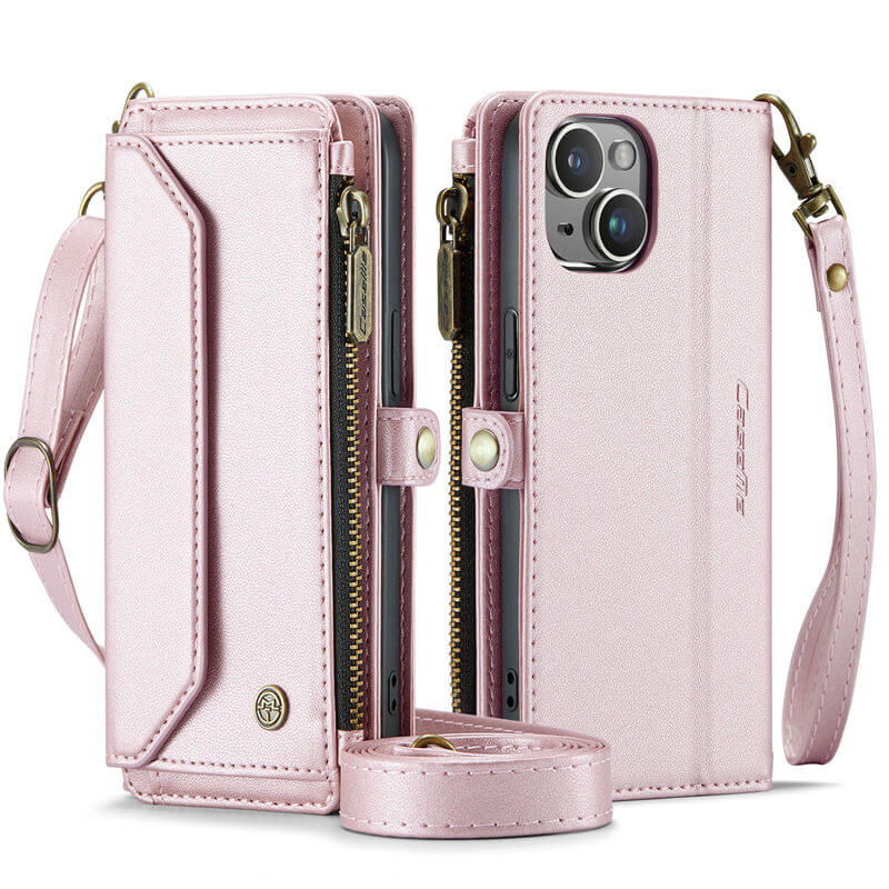 CaseMe iPhone 13 Mini Wallet RFID Blocking Crossbody Phone Case