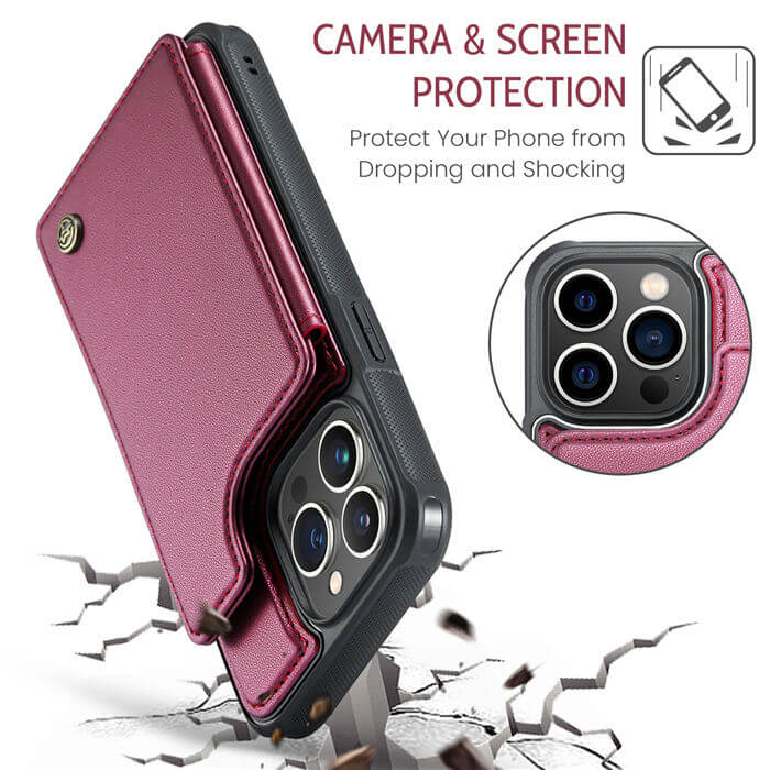 CaseMe iPhone 13 Pro RFID Blocking Card Holder Case