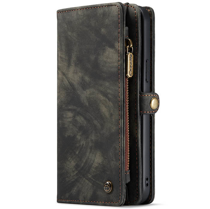 CaseMe iPhone 13 Pro Zipper Wallet Magnetic Detachable 2 in 1 Case