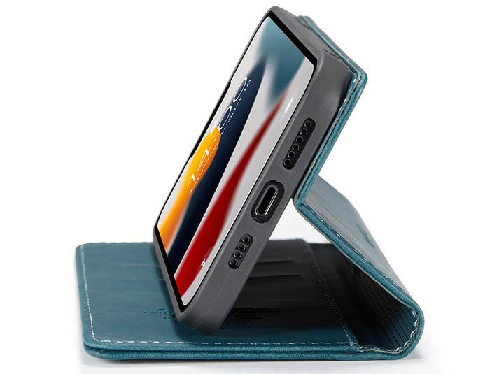 CaseMe iPhone 13 Wallet Kickstand Magnetic Flip Leather Case