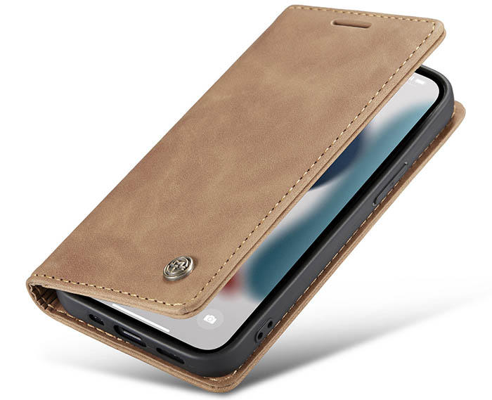 CaseMe iPhone 13 Wallet Kickstand Magnetic Flip Leather Case