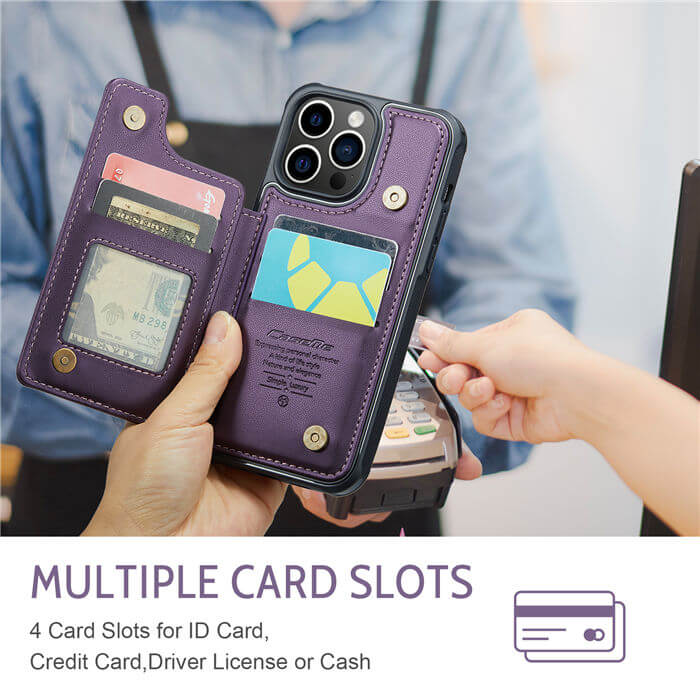 CaseMe iPhone 14 Pro RFID Blocking Card Holder Case