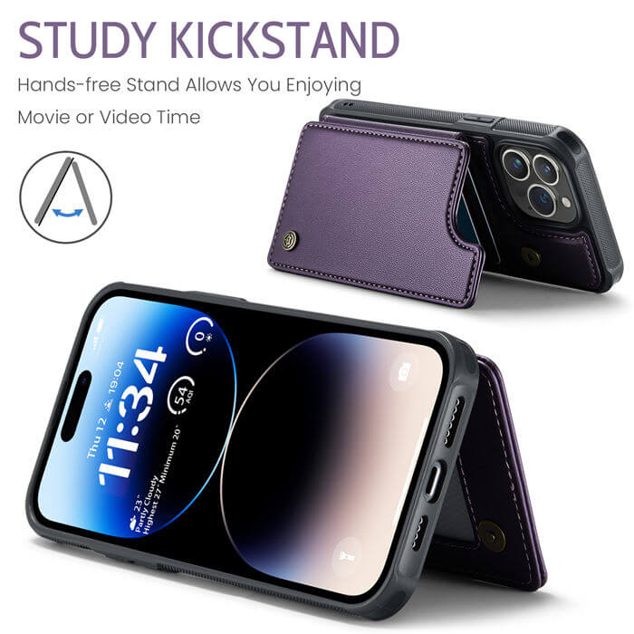 CaseMe iPhone 14 Pro RFID Blocking Card Holder Case