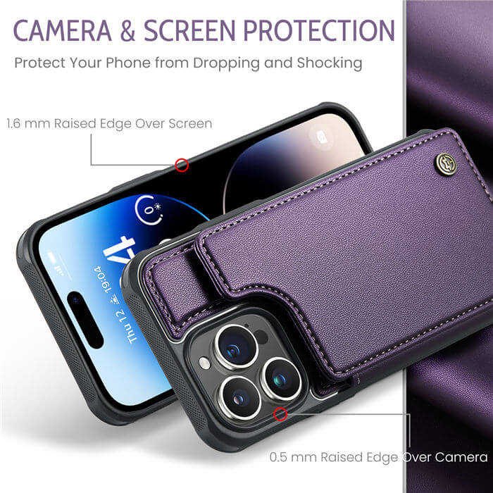 CaseMe iPhone 14 Pro RFID Blocking Card Holder Case