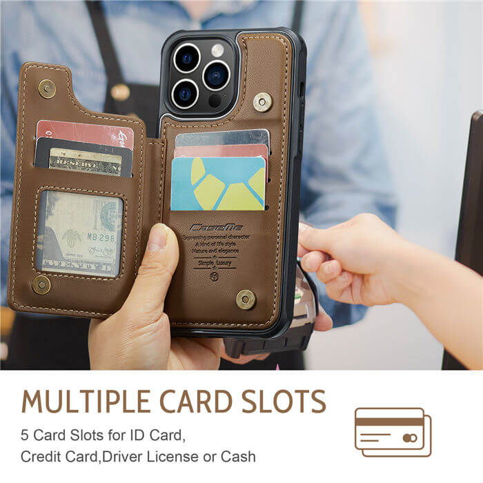 CaseMe iPhone 14 Pro Max RFID Blocking Card Holder Case