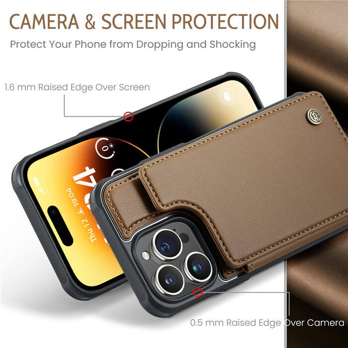 CaseMe iPhone 14 Pro Max RFID Blocking Card Holder Case
