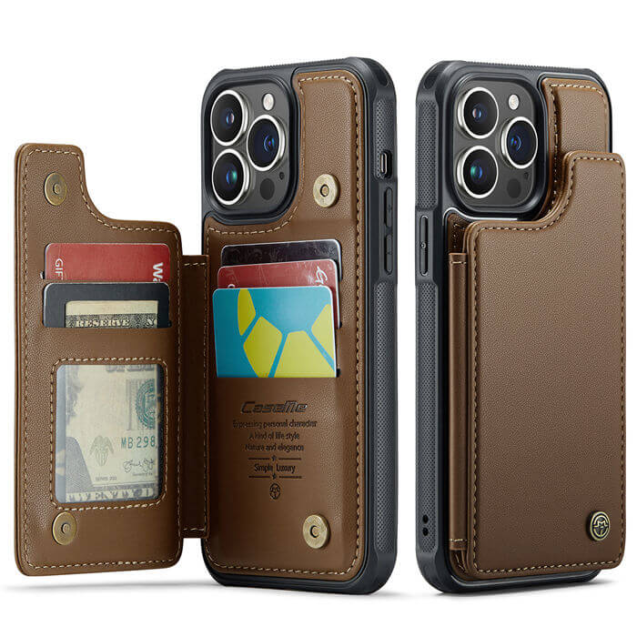 CaseMe iPhone 14 Pro Max RFID Blocking Card Holder Case