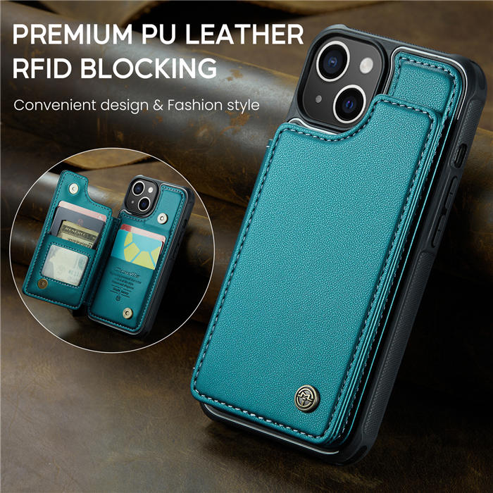 CaseMe iPhone 15 RFID Blocking Card Holder Case