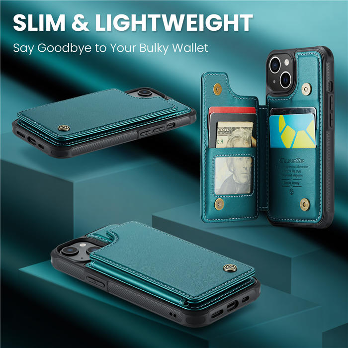 CaseMe iPhone 15 RFID Blocking Card Holder Case
