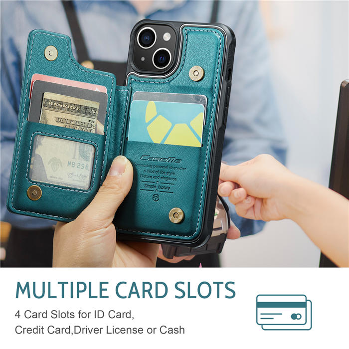CaseMe iPhone 15 RFID Blocking Card Holder Case