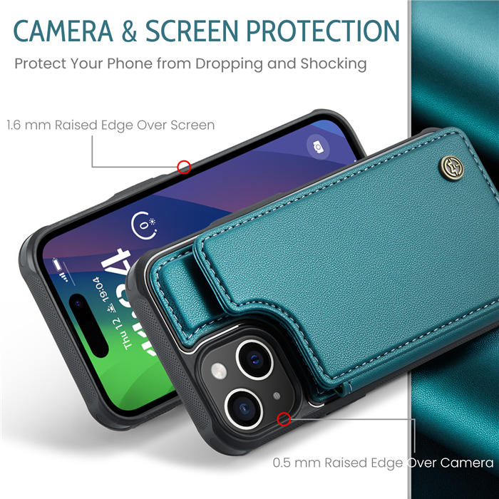 CaseMe iPhone 15 RFID Blocking Card Holder Case