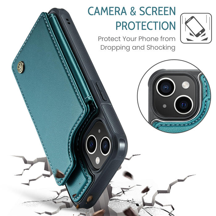 CaseMe iPhone 15 RFID Blocking Card Holder Case