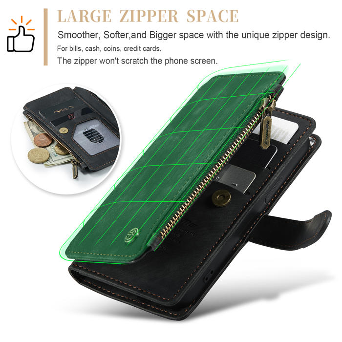 CaseMe iPhone 15 Wallet Case with Wrist Strap