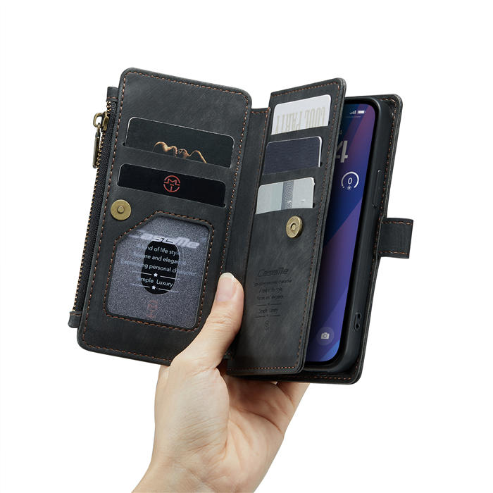 CaseMe iPhone 15 Wallet Case with Wrist Strap