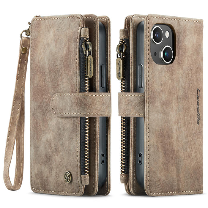 CaseMe iPhone 15 Wallet Case with Wrist Strap
