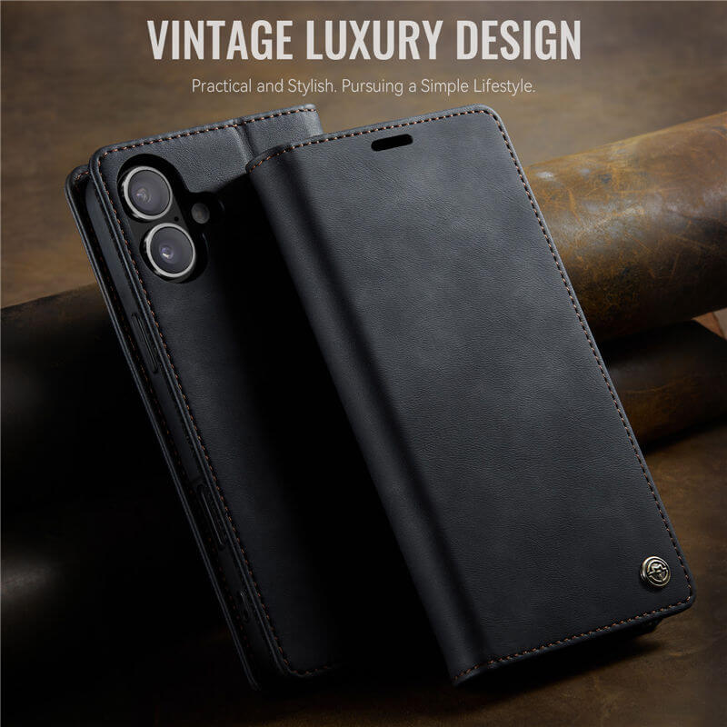 CaseMe iPhone 16 Magnetic Wallet Case with RFID Protection