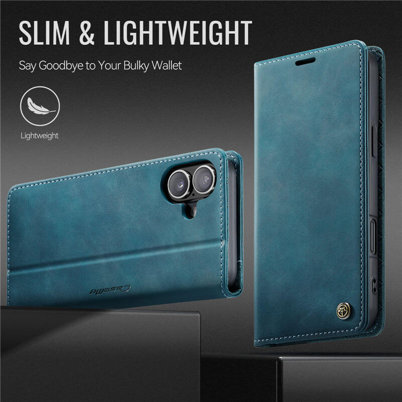 CaseMe iPhone 16 Plus Magnetic Wallet Case with RFID Protection