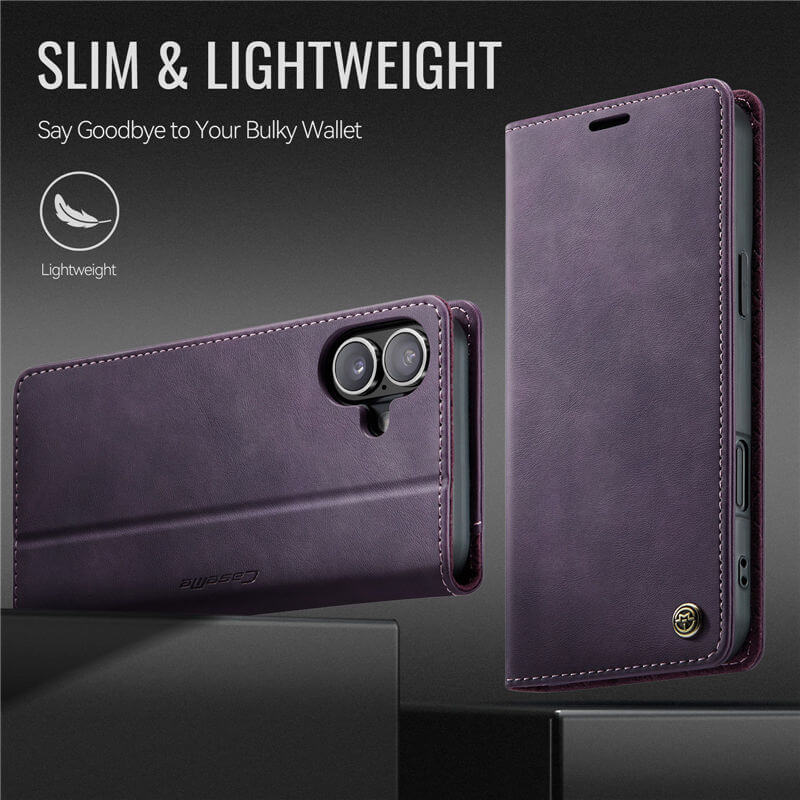 CaseMe iPhone 16 Plus Magnetic Wallet Case with RFID Protection