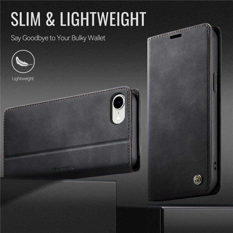 CaseMe iPhone 16e Magnetic Wallet Case with RFID Protection