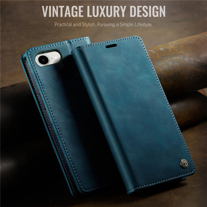 CaseMe iPhone 16e Magnetic Wallet Case with RFID Protection