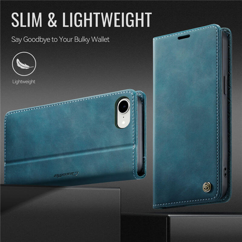 CaseMe iPhone 16e Magnetic Wallet Case with RFID Protection