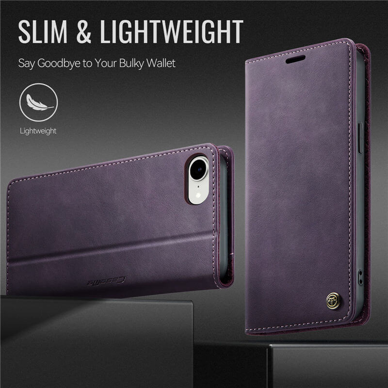 CaseMe iPhone 16e Magnetic Wallet Case with RFID Protection