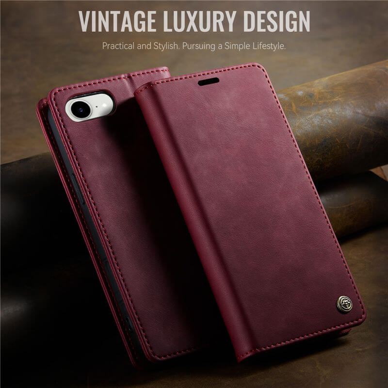 CaseMe iPhone 16e Magnetic Wallet Case with RFID Protection