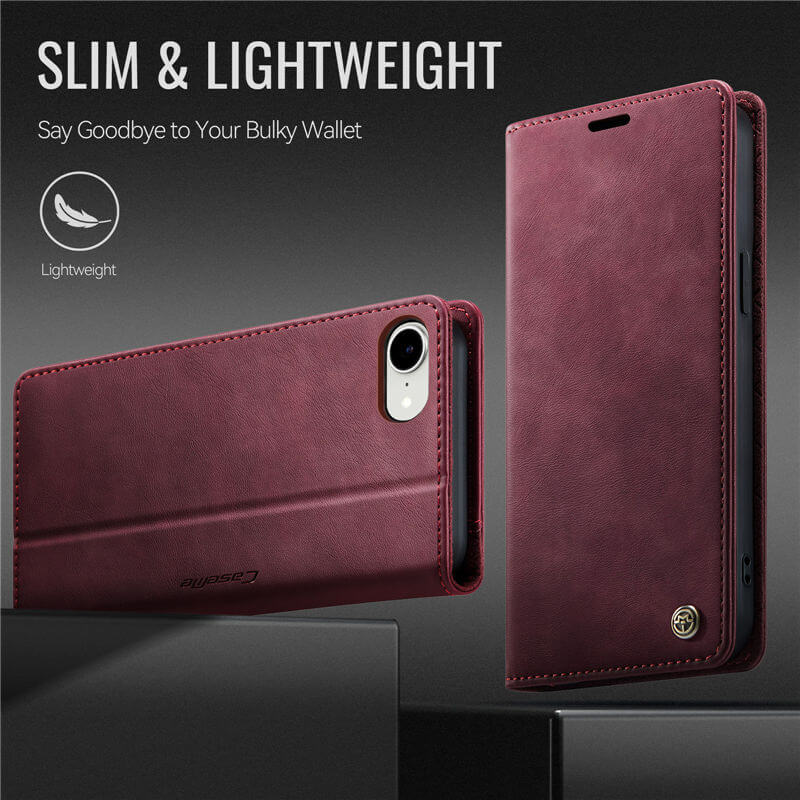CaseMe iPhone 16e Magnetic Wallet Case with RFID Protection