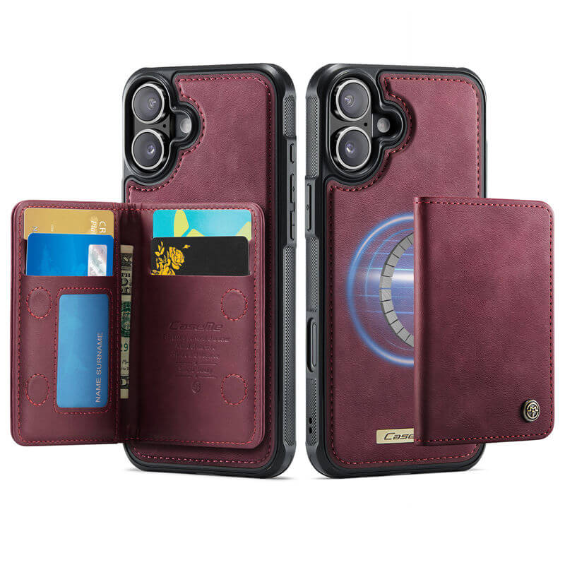 CaseMe iPhone 17 Magnetic 2-in-1 Wallet Case with RFID Blocking