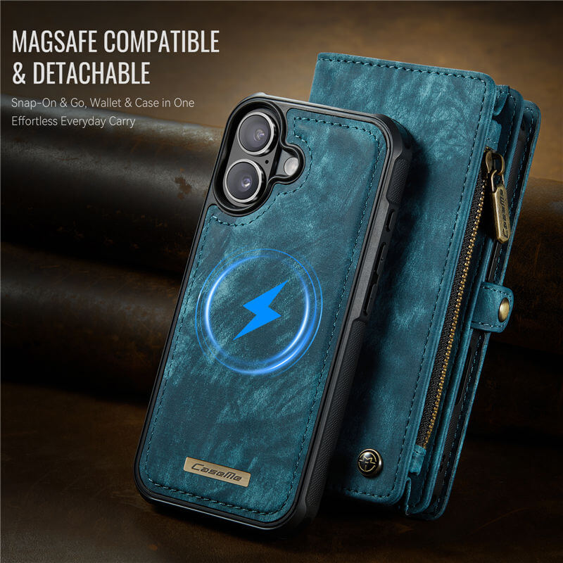 CaseMe iPhone 17 2-in-1 Magnetic RFID Wallet Case