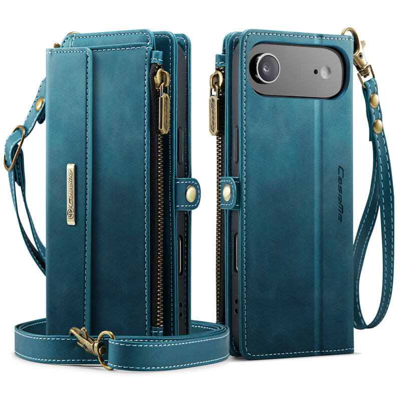 CaseMe iPhone Air Wallet Case – RFID Blocking, 9 Card Slots, Crossbody Strap & Wireless Charging