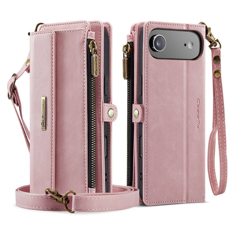 CaseMe iPhone Air Wallet Case – RFID Blocking, 9 Card Slots, Crossbody Strap & Wireless Charging