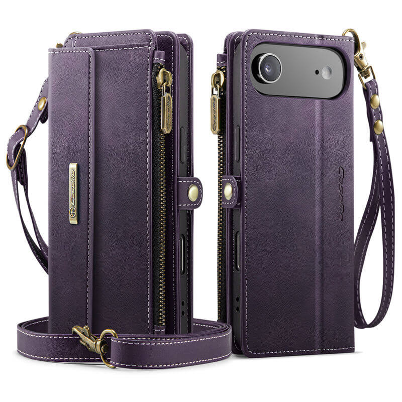 CaseMe iPhone Air Wallet Case – RFID Blocking, 9 Card Slots, Crossbody Strap & Wireless Charging