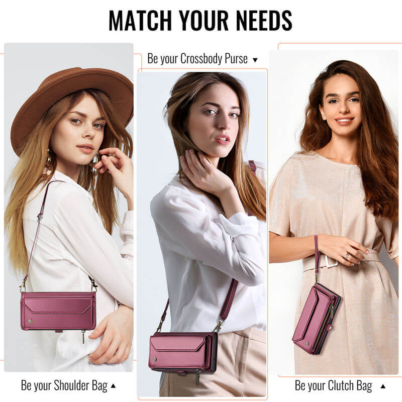 CaseMe iPhone Air Wallet RFID Blocking Crossbody Phone Case