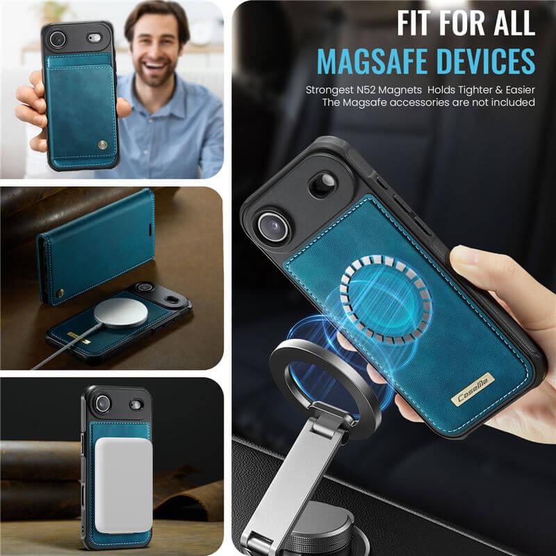 CaseMe iPhone Air 2-in-1 Magnetic Wallet Case