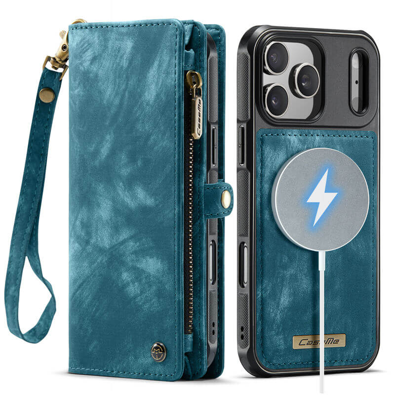CaseMe iPhone 17 Pro Max 2-in-1 Magnetic RFID Wallet Case