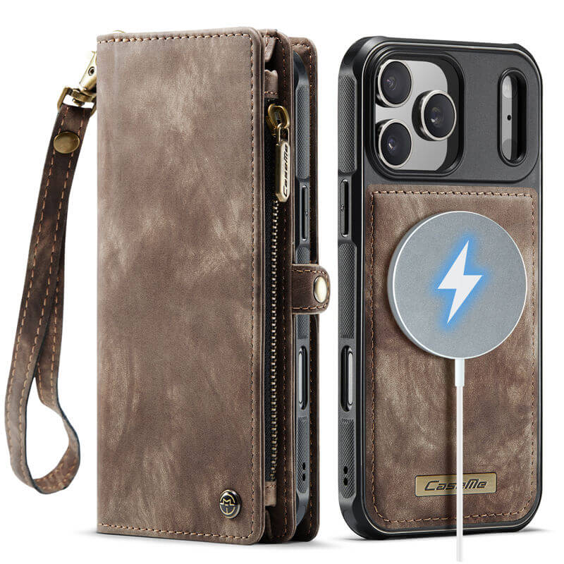 CaseMe iPhone 17 Pro 2-in-1 Magnetic RFID Wallet Case