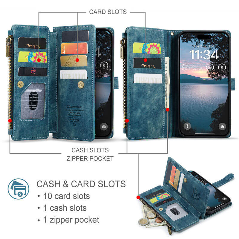 CaseMe iPhone 17 Pro Max Wallet Case