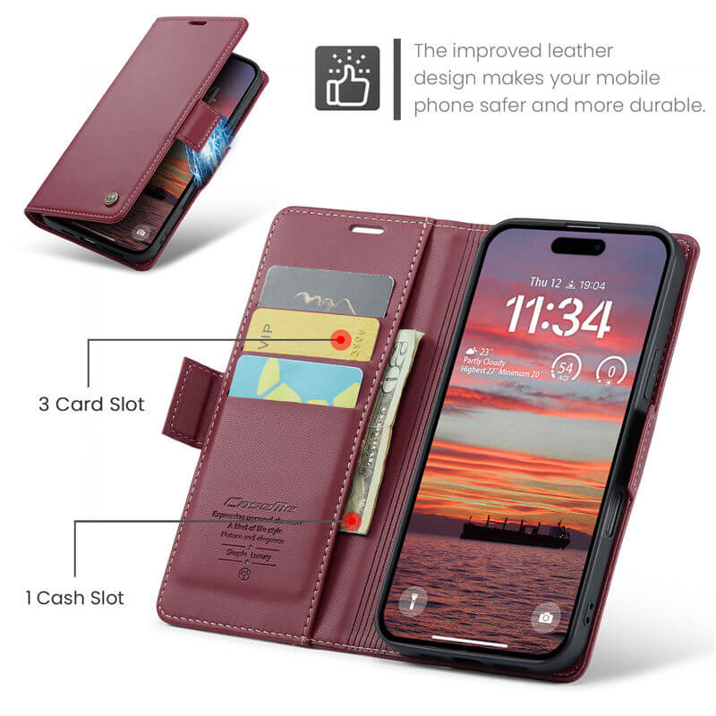 CaseMe iPhone 17 Pro Wallet Case