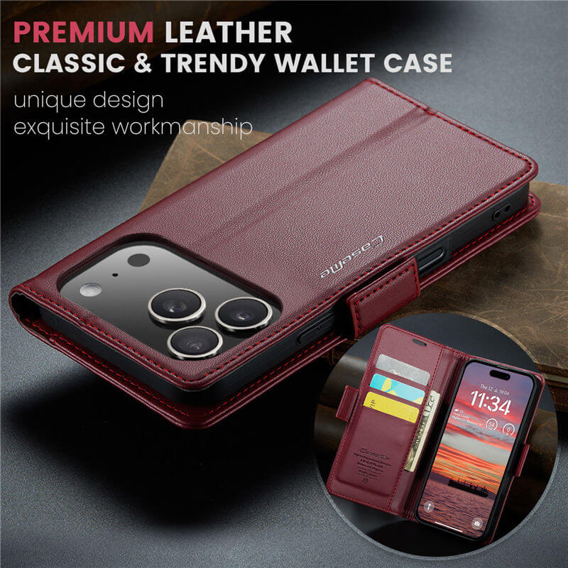 CaseMe iPhone 17 Pro Wallet Case