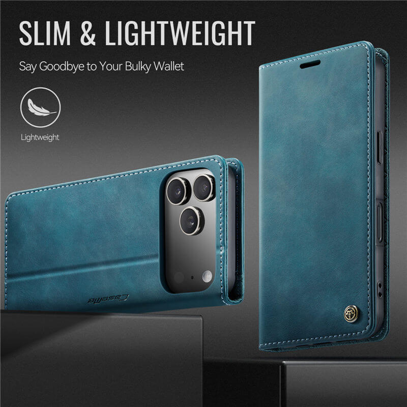CaseMe iPhone 17 Pro Magnetic Wallet Case with RFID Blocking
