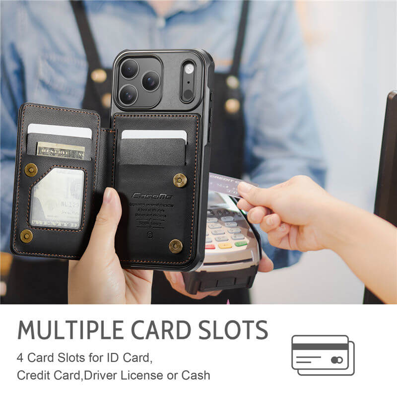 CaseMe iPhone 17 Pro RFID Blocking Card Holder Case