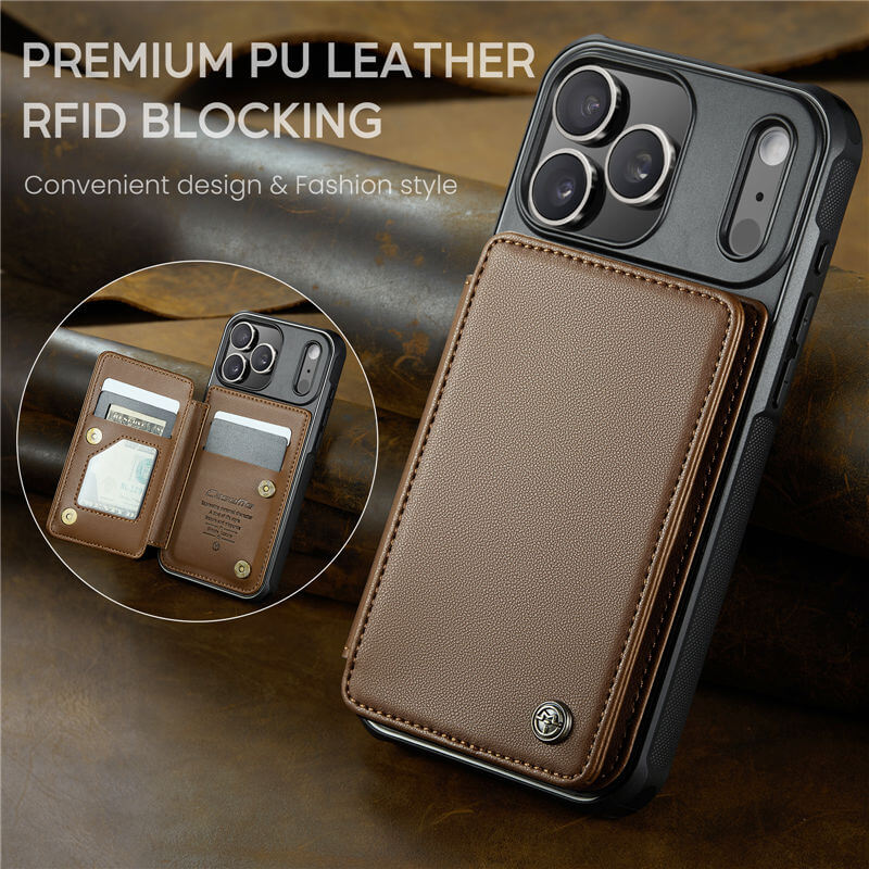 CaseMe iPhone 17 Pro RFID Blocking Card Holder Case
