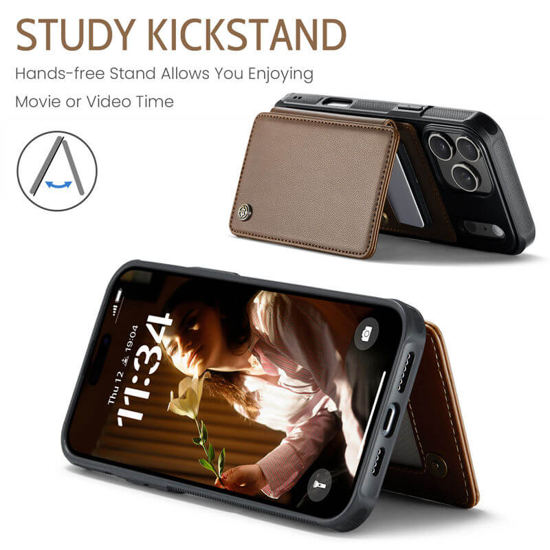 CaseMe iPhone 17 Pro RFID Blocking Card Holder Case