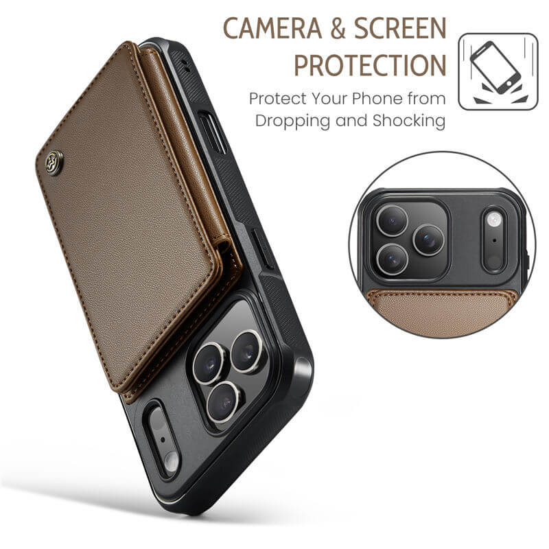 CaseMe iPhone 17 Pro RFID Blocking Card Holder Case