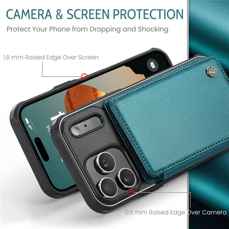 CaseMe iPhone 17 Pro Max RFID Blocking Card Holder Case