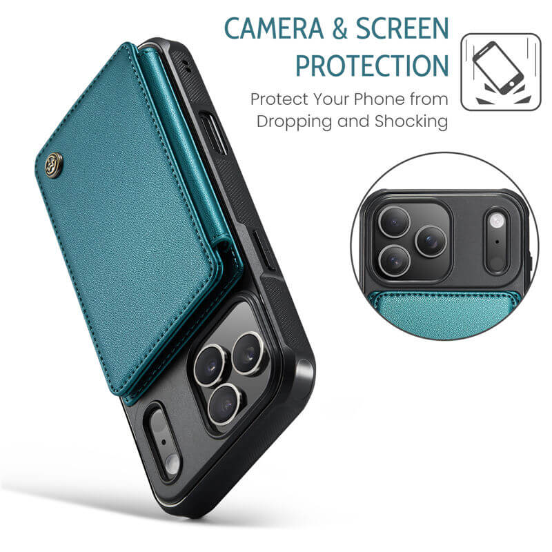 CaseMe iPhone 17 Pro Max RFID Blocking Card Holder Case