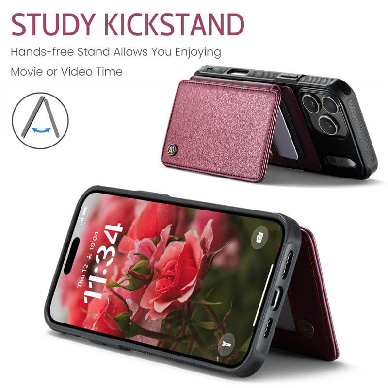 CaseMe iPhone 17 Pro RFID Blocking Card Holder Case