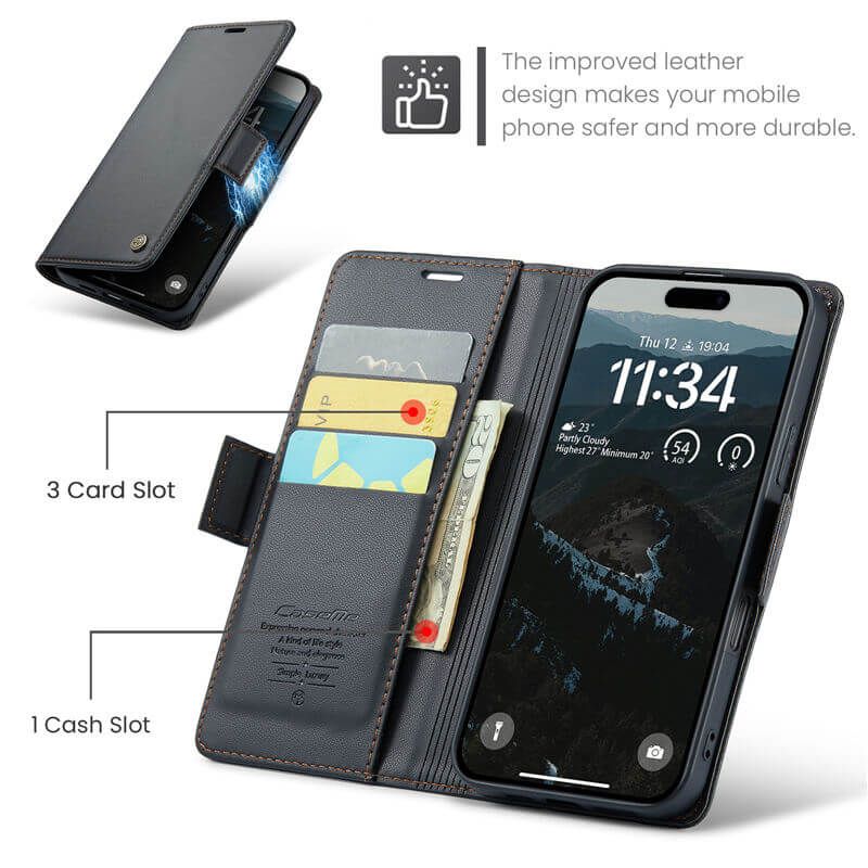 CaseMe iPhone 17 Wallet Case